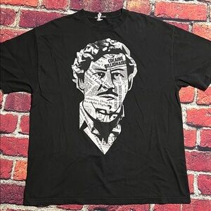 Black Graphic Tee with Bold Design